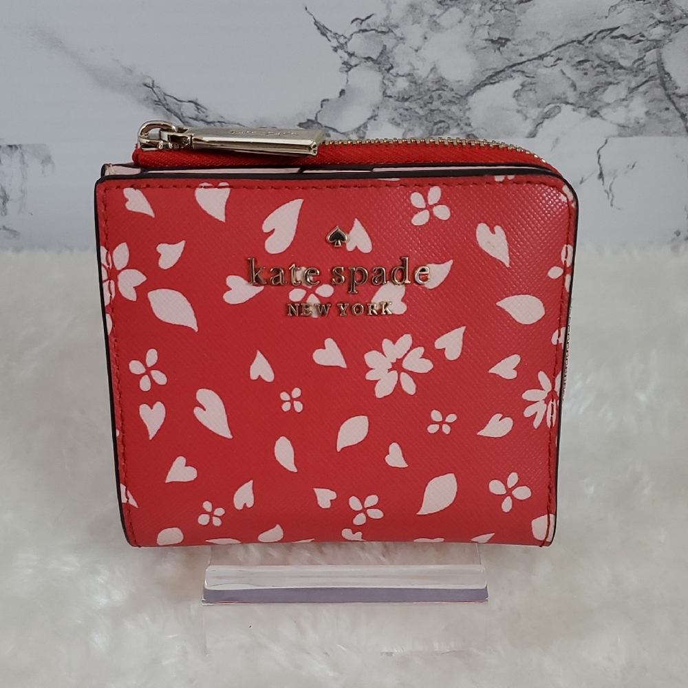 Kate Spade Staci Love Poise Small L-Zip Bifold Wallet NWOT